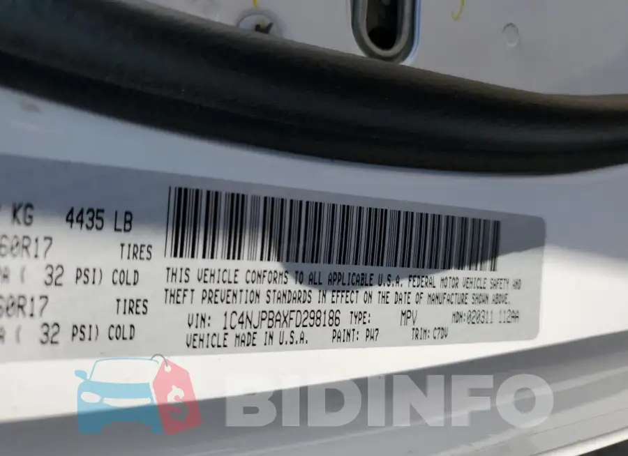 1C4NJPBAXFD298186 Photo# 13