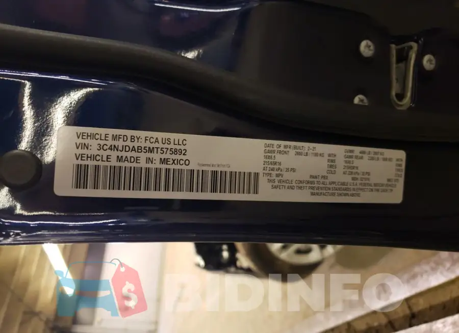 3C4NJDAB5MT575892 Photo# 12