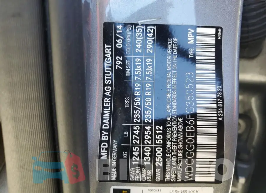 WDCGG0EB6FG350523 Photo# 14