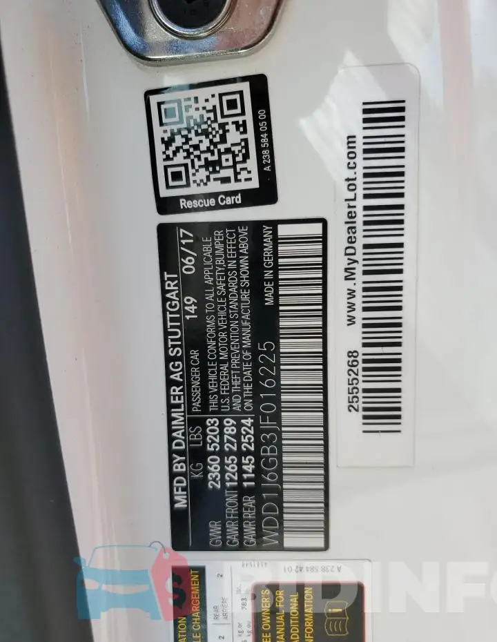 WDD1J6GB3JF016225 Photo# 12