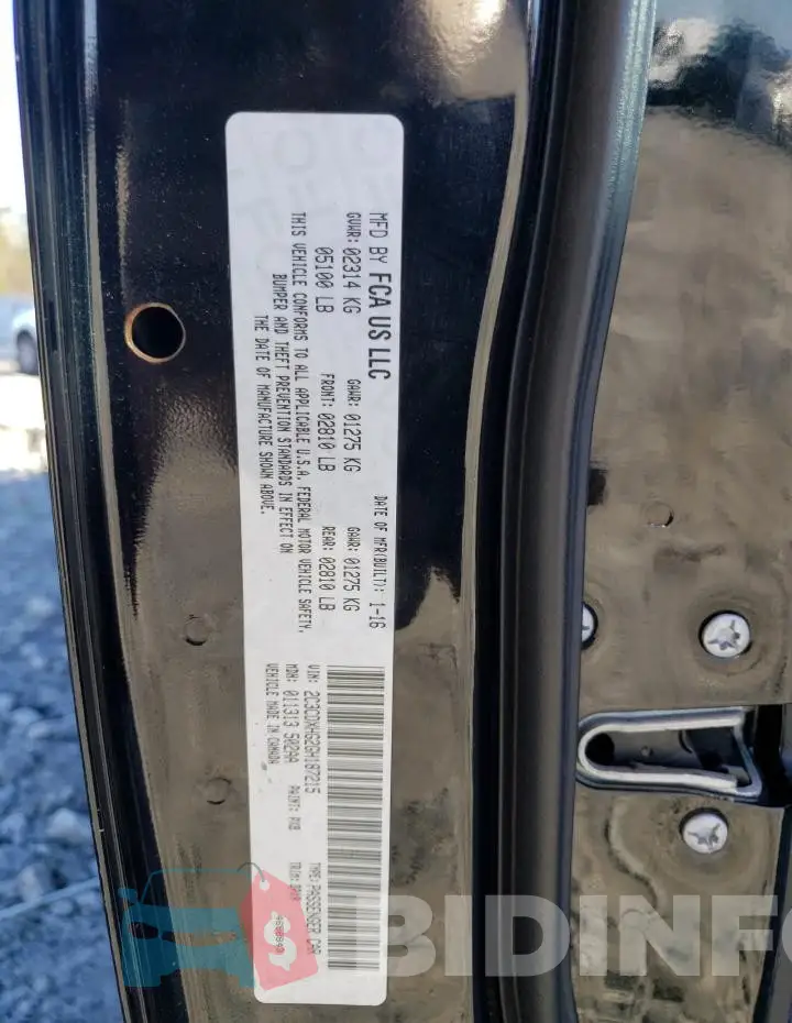 2C3CDXHG2GH187215 Photo# 13