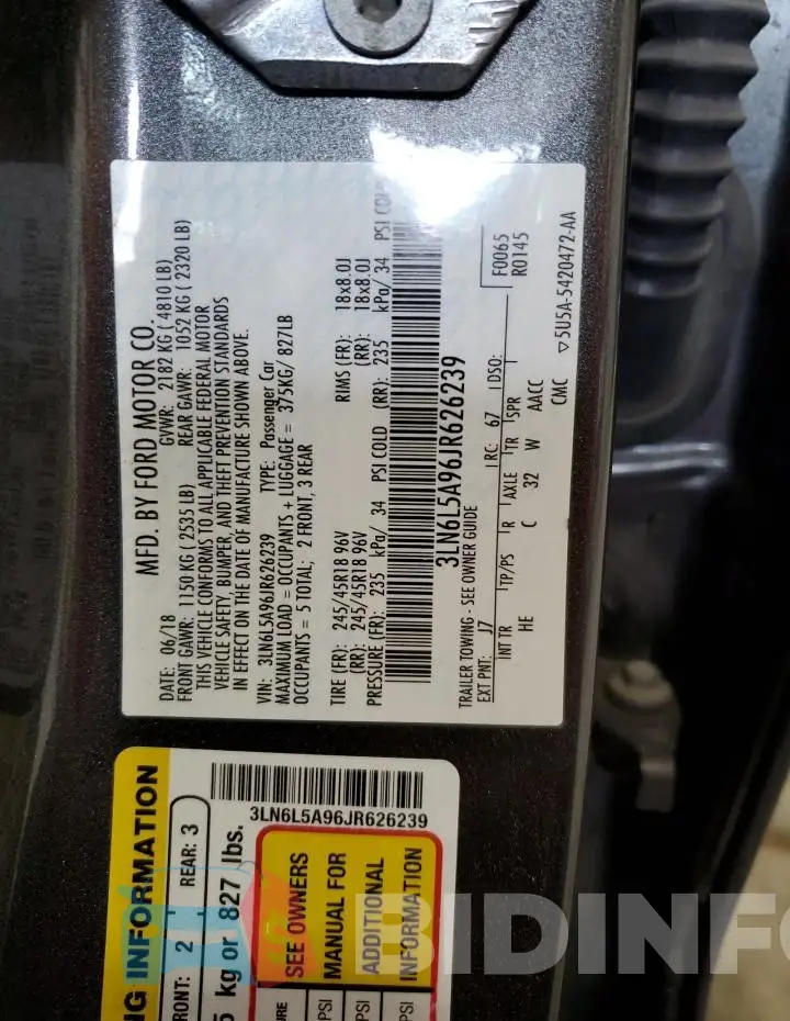 3LN6L5A96JR626239 Photo# 13