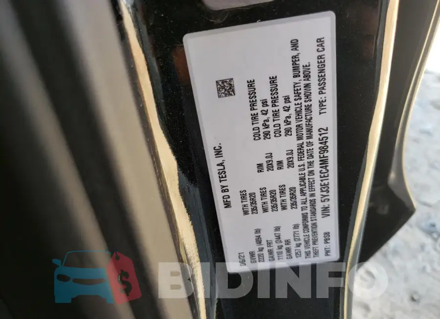 5YJ3E1EC4MF984512 Photo# 12