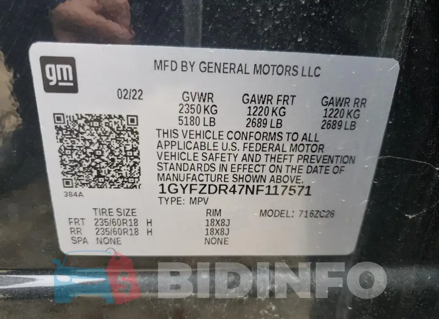 1GYFZDR47NF117571 Photo# 13