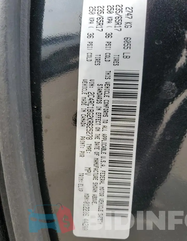 2C4RC1BG2KR625278 Photo# 13