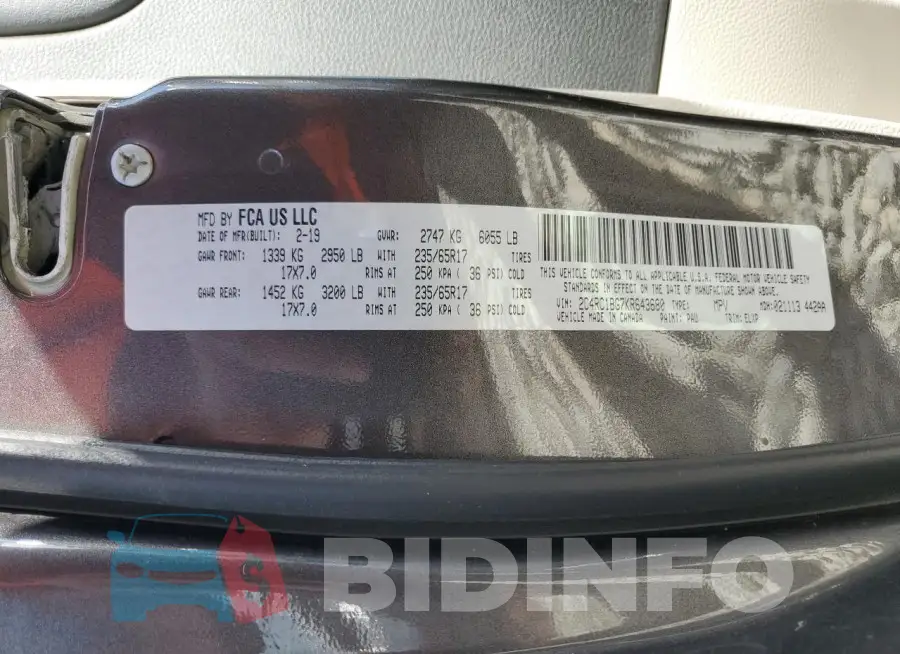 2C4RC1BG7KR643680 Photo# 13
