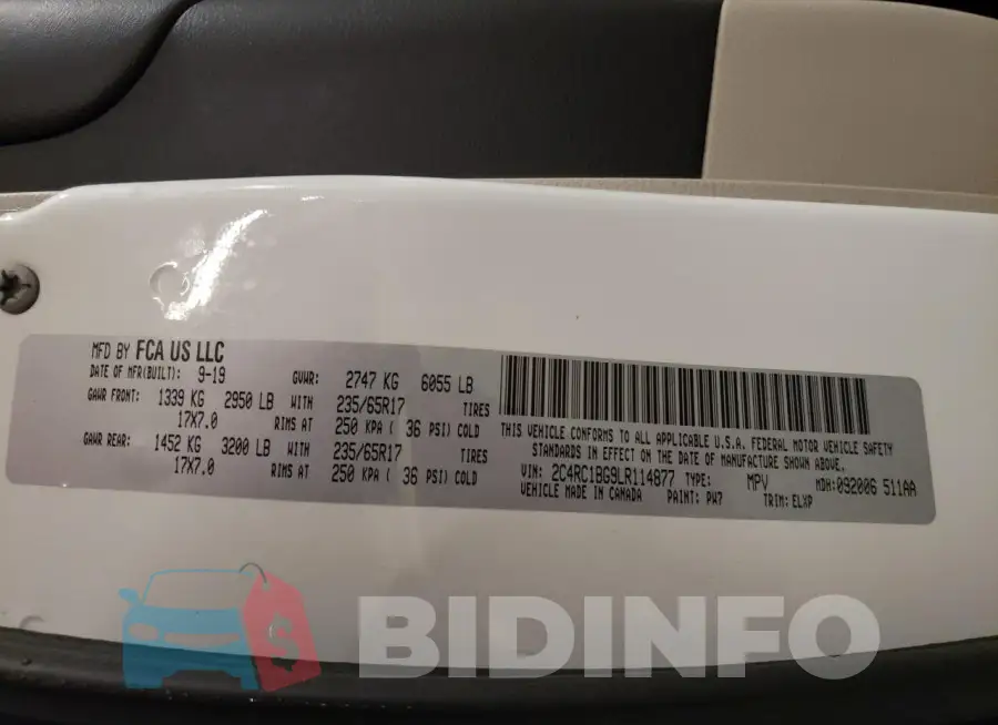2C4RC1BG9LR114877 Photo# 13