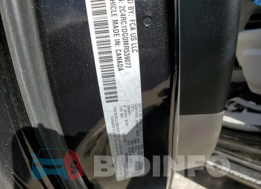 2C4RC1DG0MR539077 Photo# 13