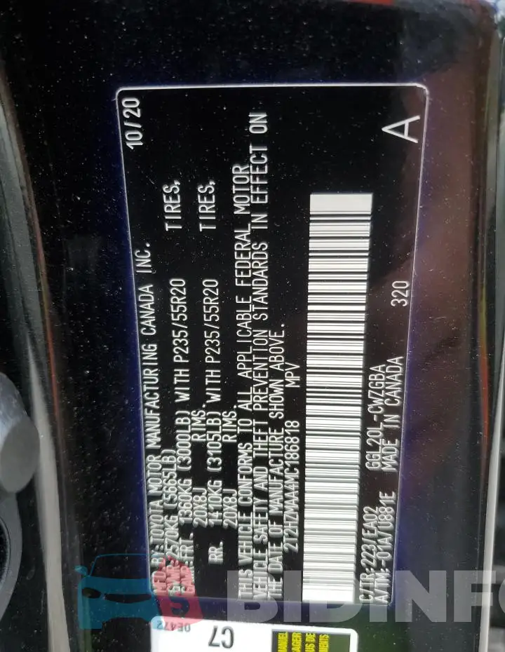 2T2HZMAA4MC186818 Photo# 14