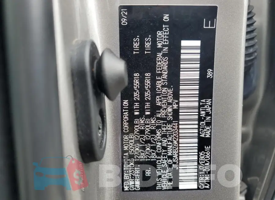 JTJSARBZ6M2203441 Photo# 13