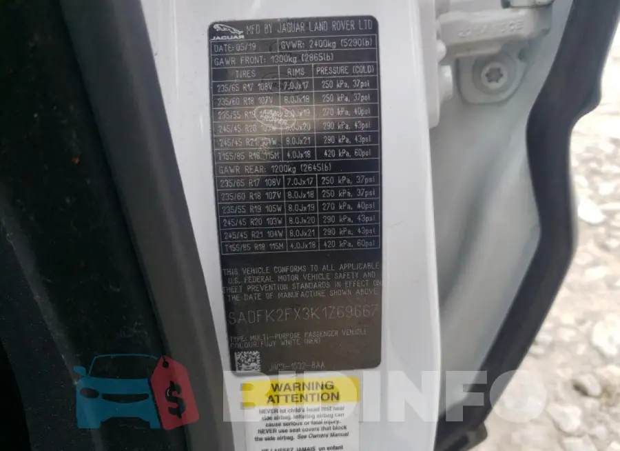 SADFK2FX3K1Z69667 Photo# 14