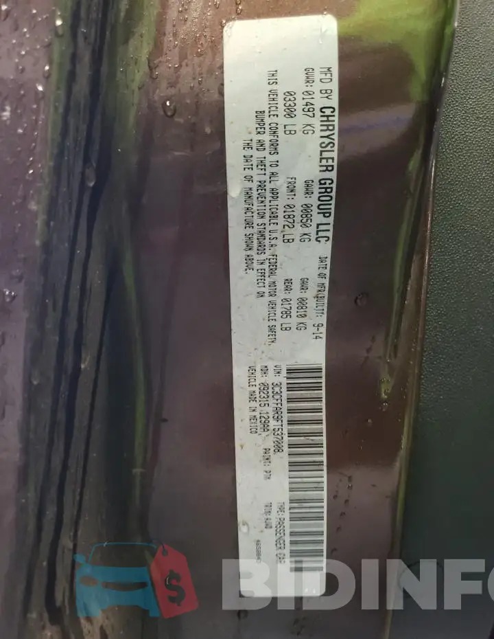 3C3CFFAR9FT537008 Photo# 12