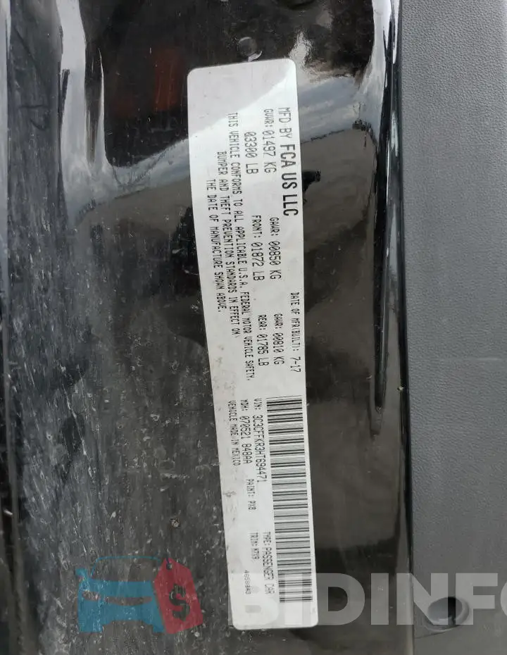 3C3CFFKR3HT694471 Photo# 13