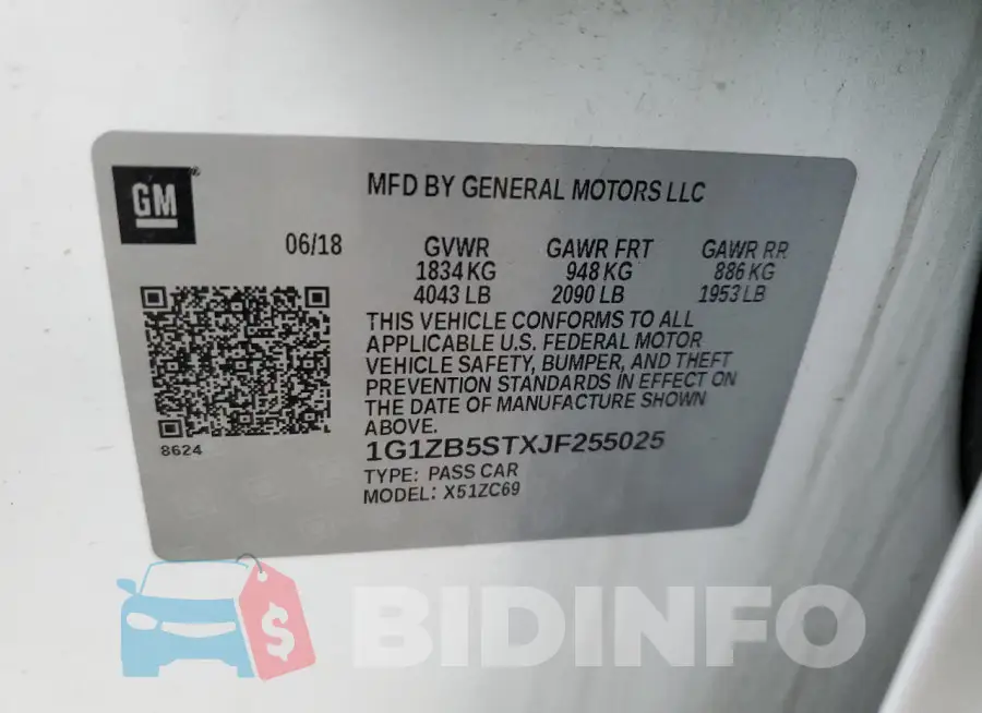 1G1ZB5STXJF255025 Photo# 12