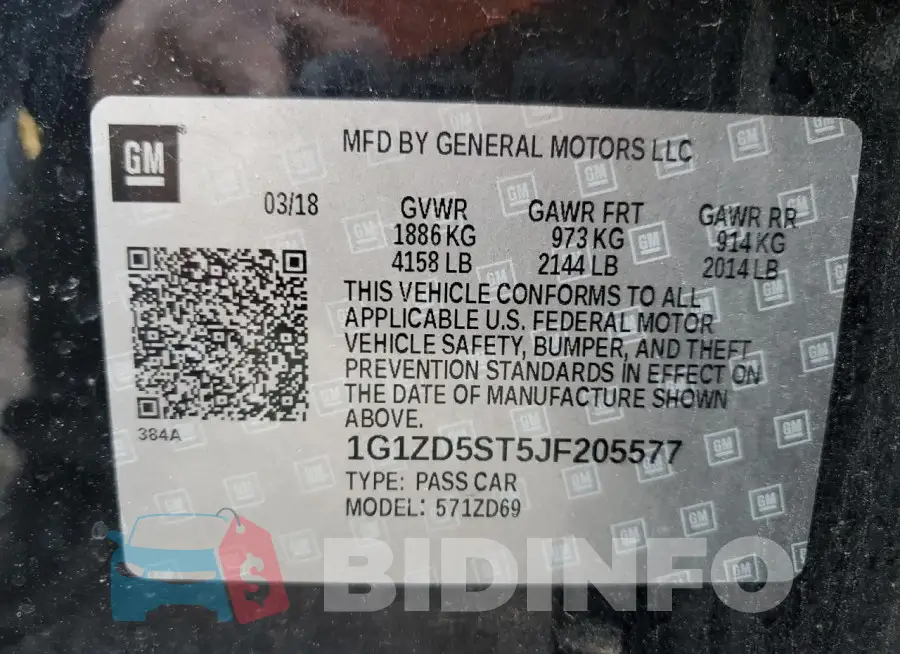 1G1ZD5ST5JF205577 Photo# 12