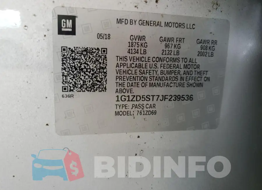 1G1ZD5ST7JF239536 Photo# 12