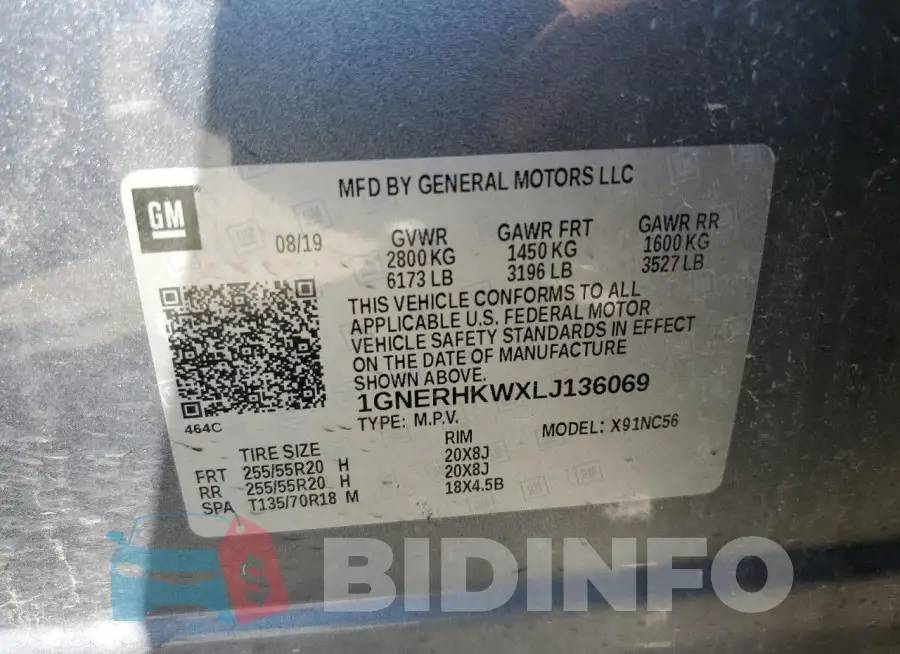 1GNERHKWXLJ136069 Photo# 12