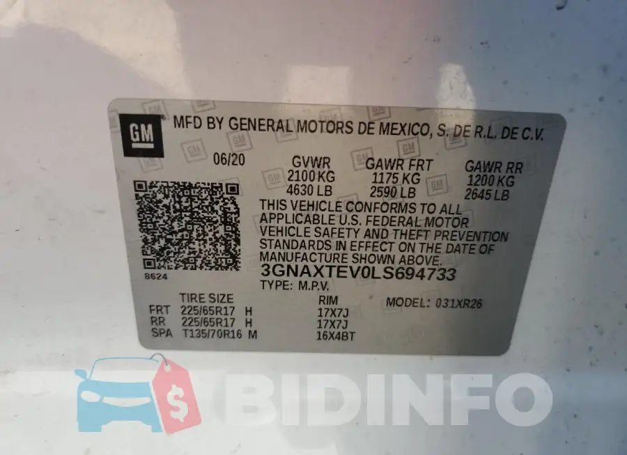3GNAXTEV0LS694733 Photo# 12