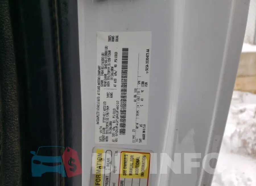 1FDUF4GT2HEB49253 Photo# 12