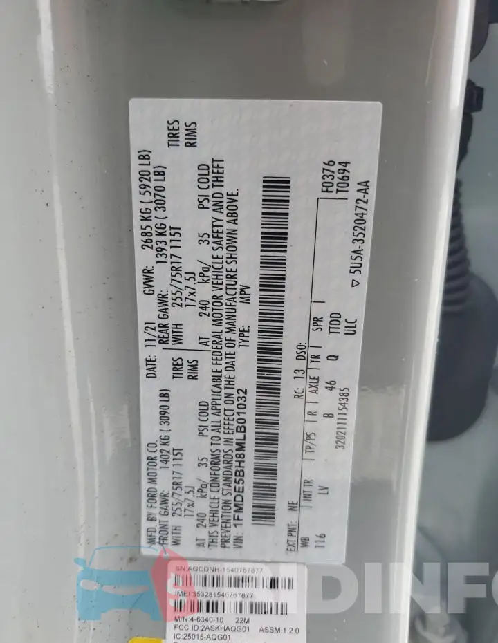 1FMDE5BH8MLB01032 Photo# 13