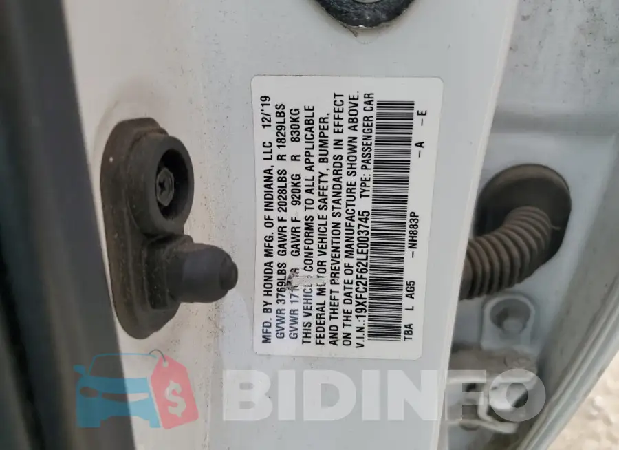 19XFC2F62LE003745 Photo# 12