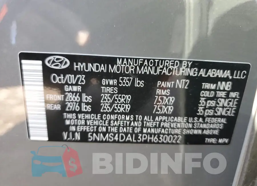 5NMS4DAL3PH630022 Photo# 12
