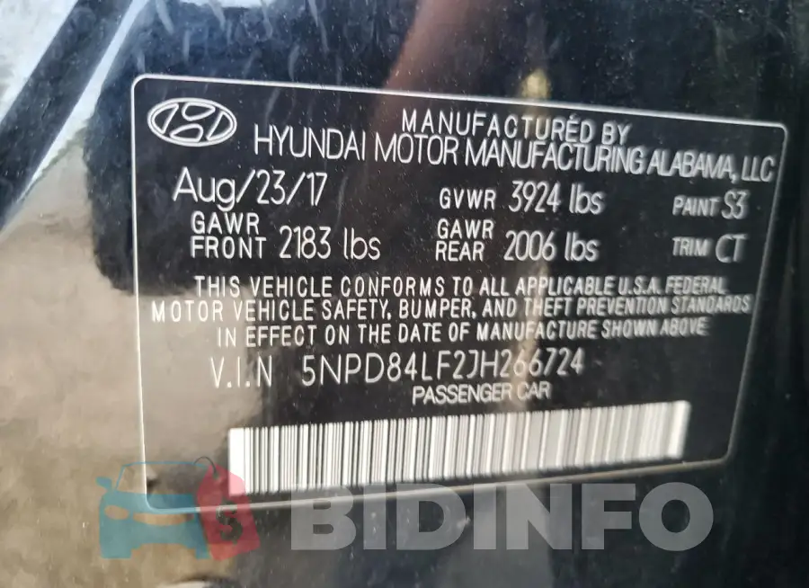 5NPD84LF2JH266724 Photo# 12