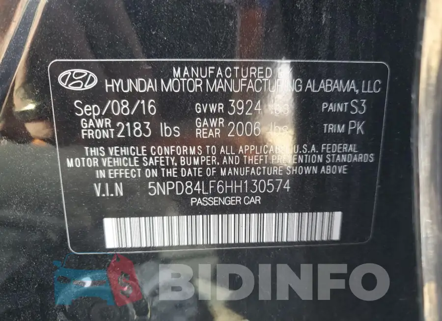 5NPD84LF6HH130574 Photo# 12