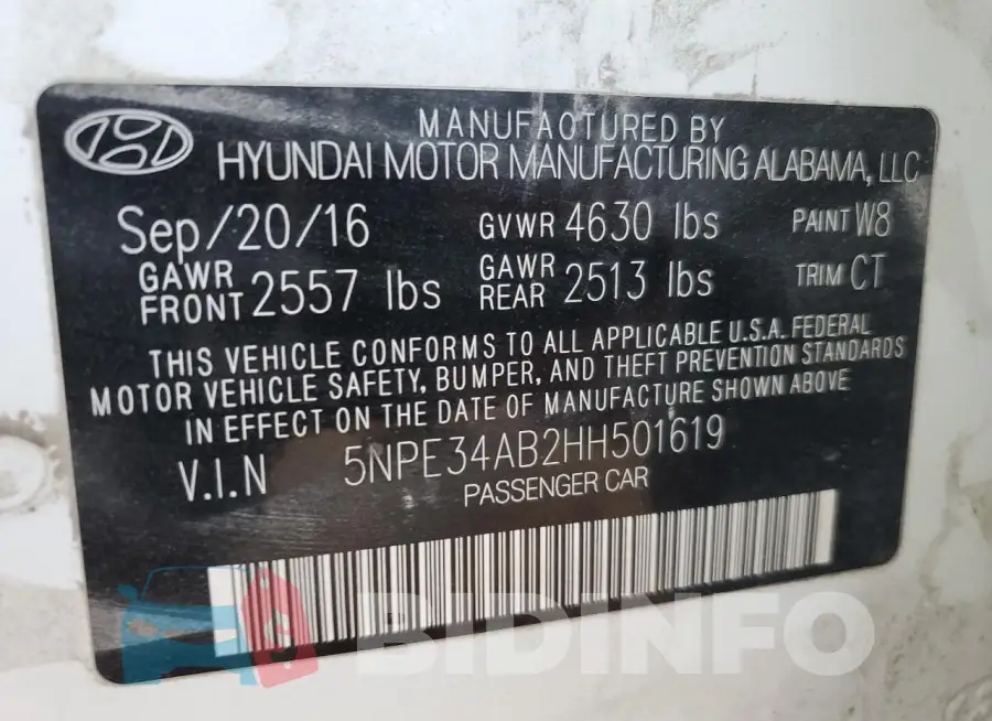 5NPE34AB2HH501619 Photo# 12