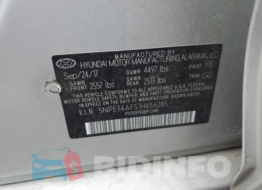 5NPE34AF5JH656285 Photo# 13