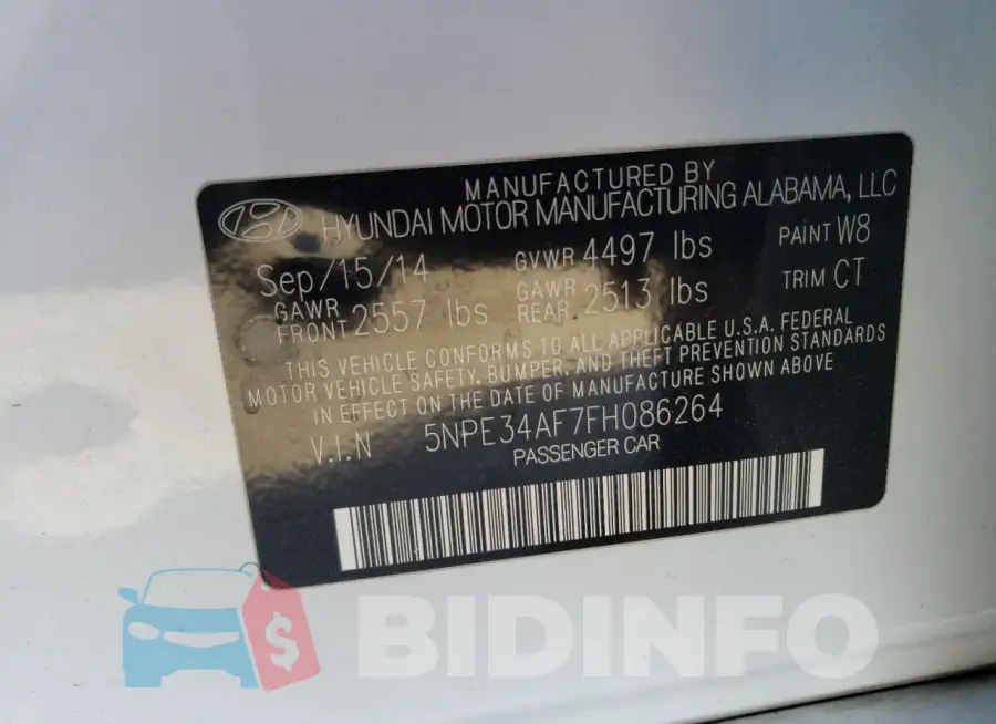 5NPE34AF7FH086264 Photo# 12