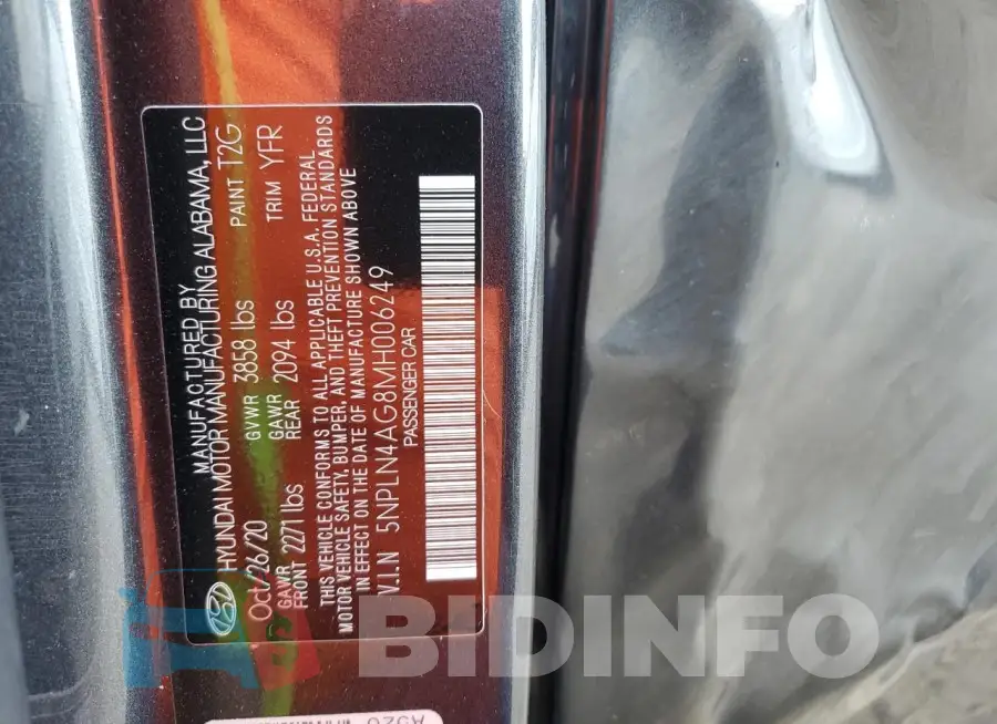 5NPLN4AG8MH006249 Photo# 13