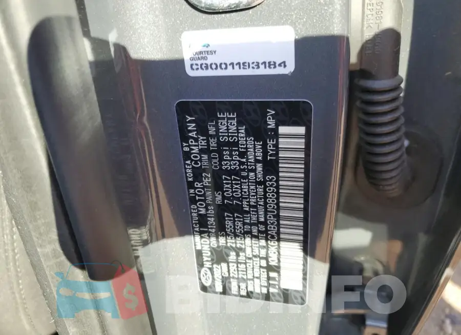 KM8K6CAB3PU988933 Photo# 13