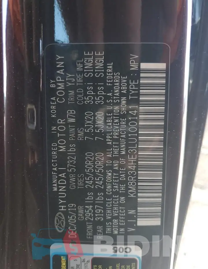 KM8R34HE3LU100141 Photo# 12