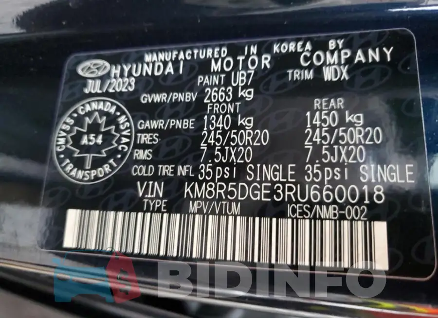 KM8R5DGE3RU660018 Photo# 14