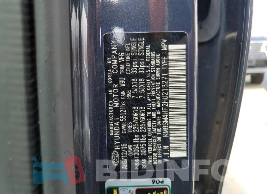 KM8SM4HF2HU213271 Photo# 13