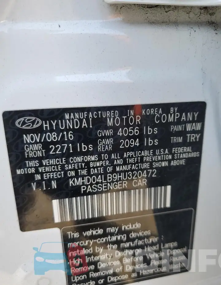 KMHD04LB9HU320472 Photo# 13
