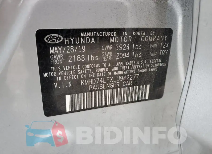 KMHD74LFXLU942277 Photo# 12