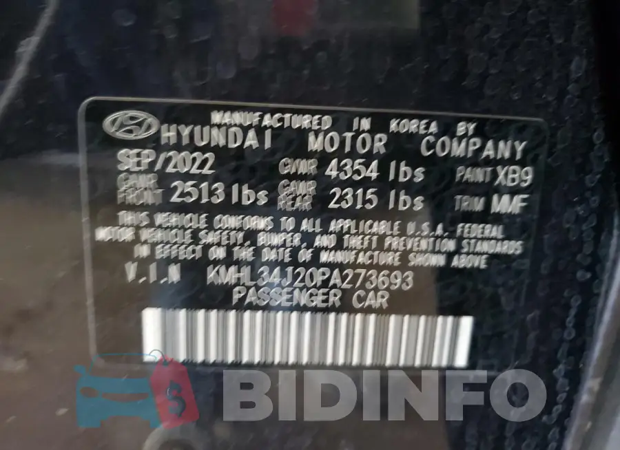 KMHL34J20PA273693 Photo# 13