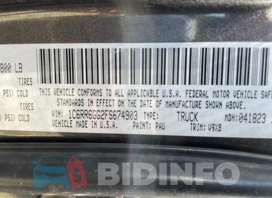 1C6RR6GG2FS674903 Photo# 10