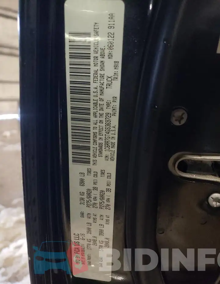 1C6RR7GT4GS369729 Photo# 12