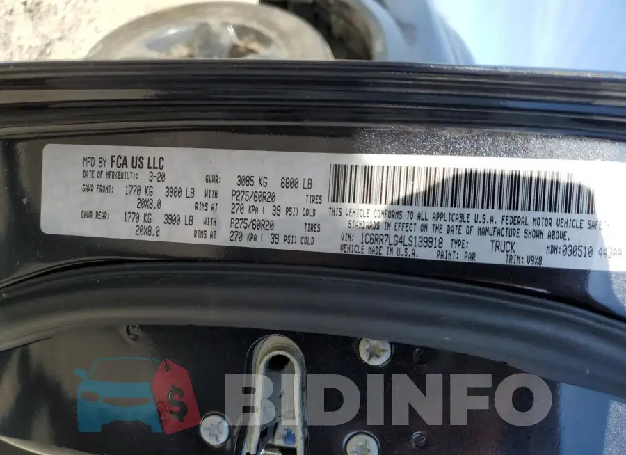 1C6RR7LG4LS139918 Photo# 12