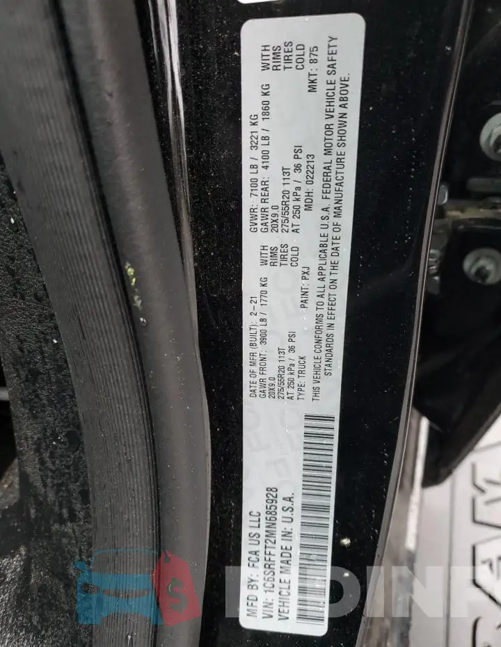 1C6SRFFT2MN685928 Photo# 12