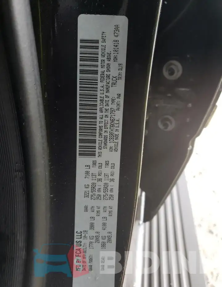 1C6SRFHT6KN671797 Photo# 12