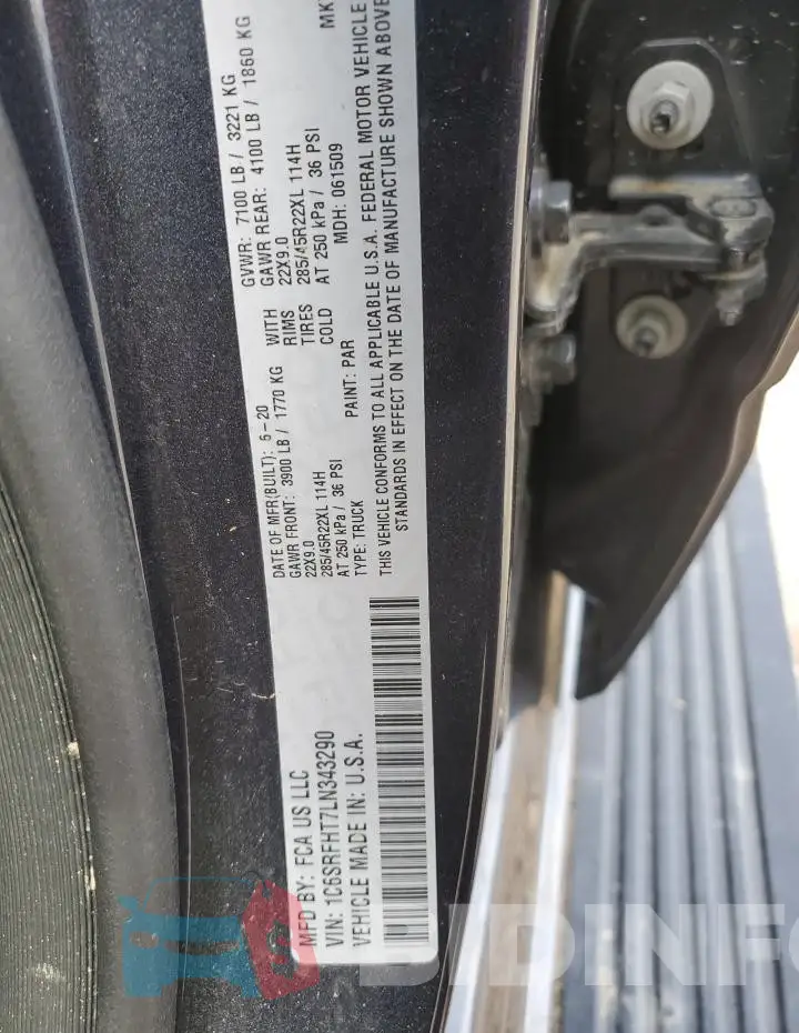 1C6SRFHT7LN343290 Photo# 12