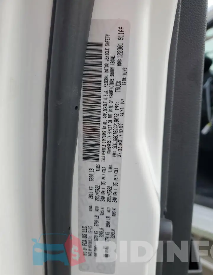 3C6JR6CT6GG218072 Photo# 12