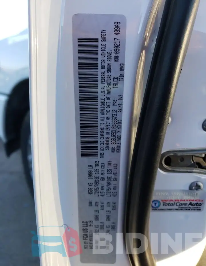 3C6UR5DL0KG667312 Photo# 13