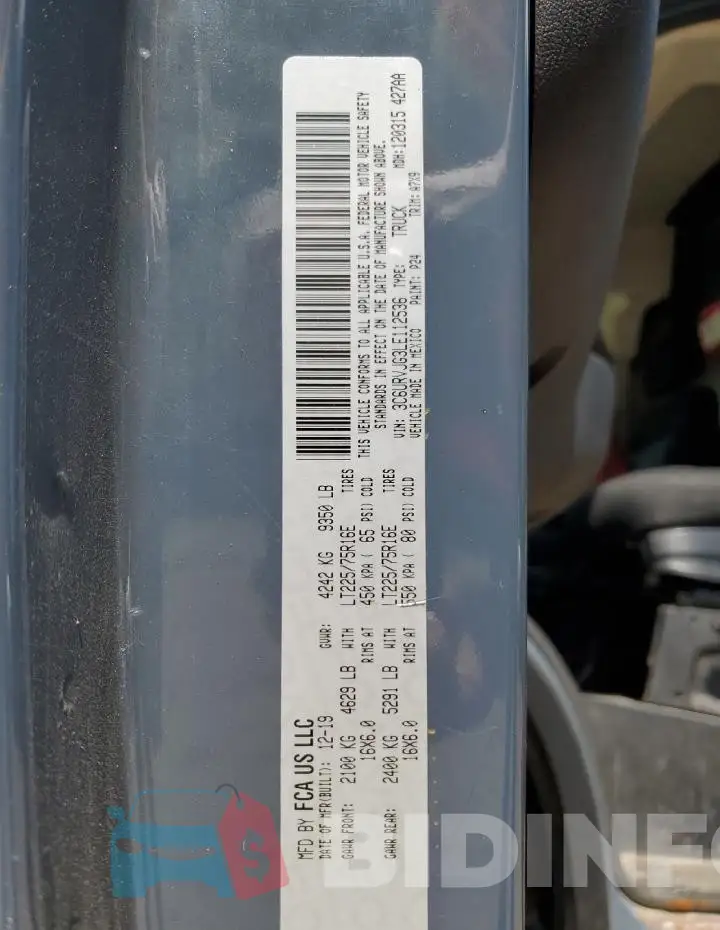 3C6URVJG3LE112536 Photo# 12