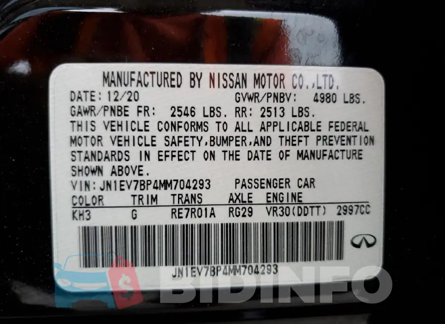 JN1EV7BP4MM704293 Photo# 12