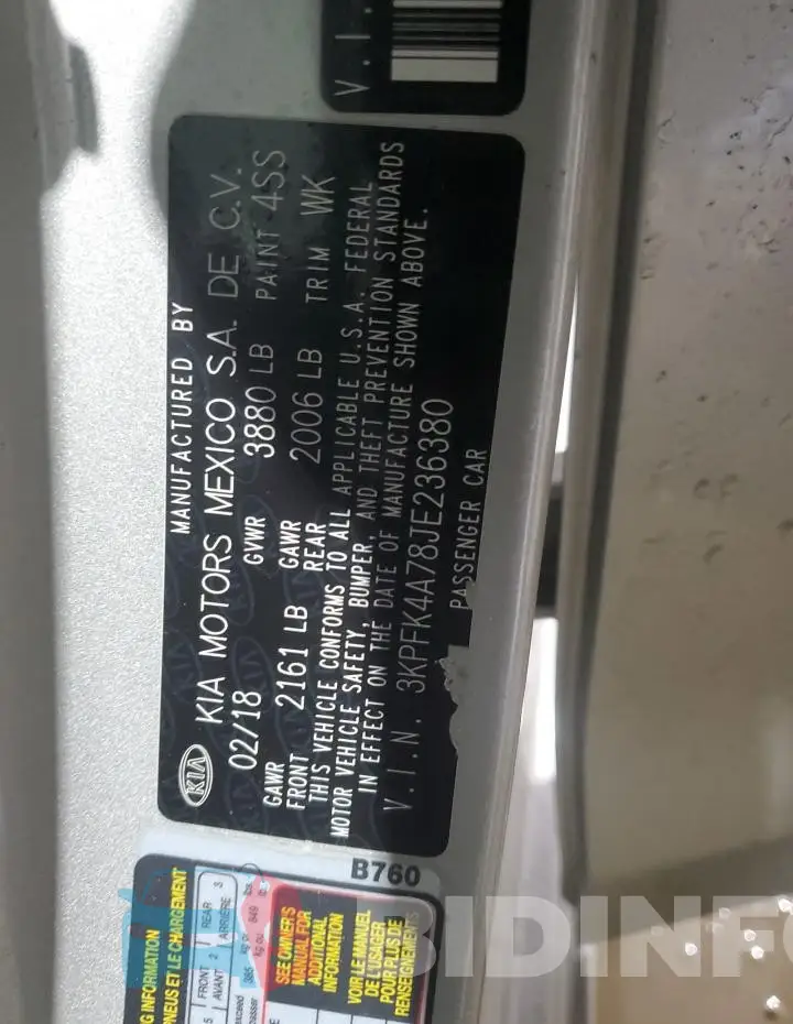 3KPFK4A78JE236380 Photo# 12